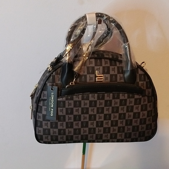 Black London Fog Bowler Satchel - Picture 8 of 11